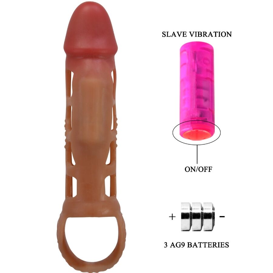 PRETTY LOVE - PRESTON VIBRATING PENIS SLEEVE 18 CM