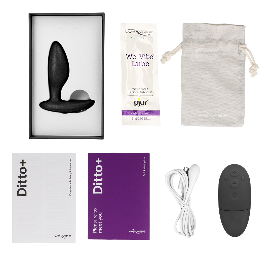 WE-VIBE - VECTOR+ BLACK PROSTATE MASSAGER