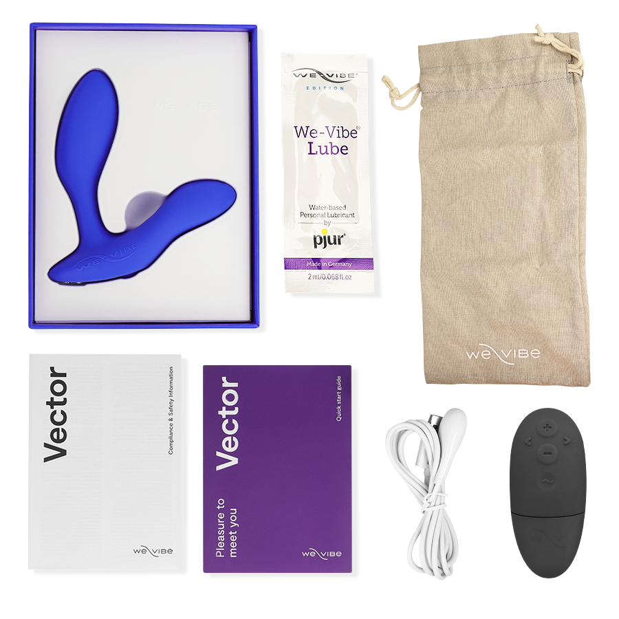 WE-VIBE - VECTOR+ BLUE PROSTATE MASSAGER