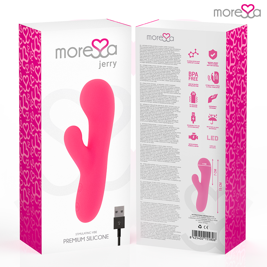 Jerry Premium Silicone Dual-Motor Rabbit Vibrator -MORESSA