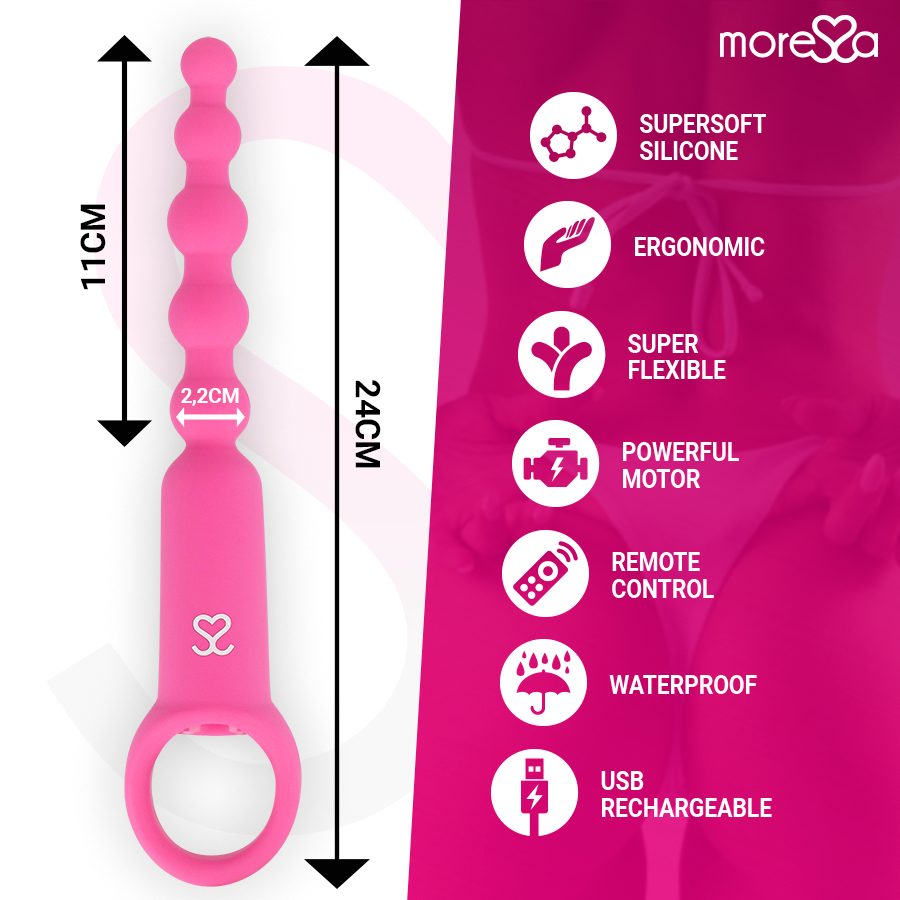 MORESSA - RONIE REMOTE CONTROL ANAL PLEASURE PINK