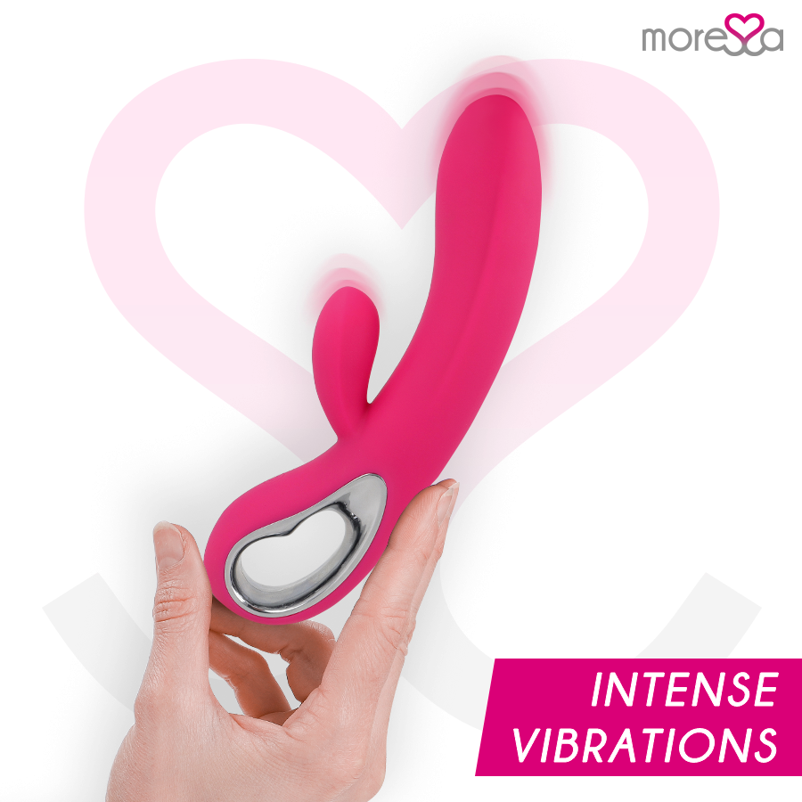 Troy Silicone Rabbit Vibrator – 20 cm – MORESSA (Rechargeable)