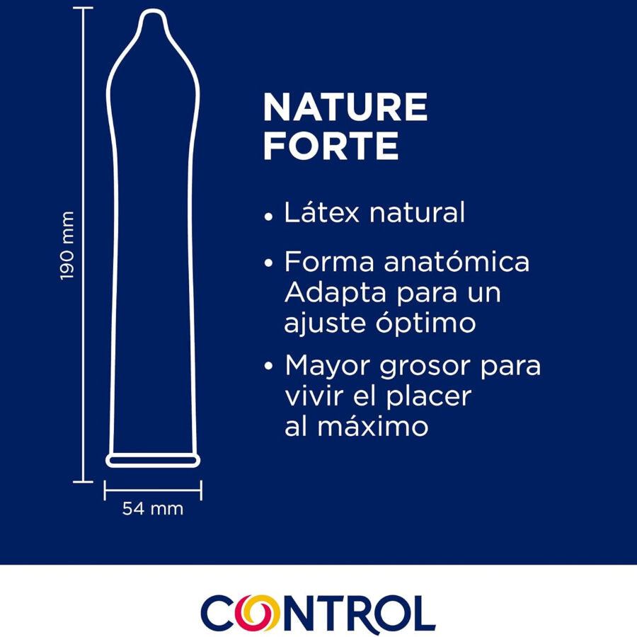 CONTROL Nature Forte Spermicidal Condoms - 54 mm - 144 Units
