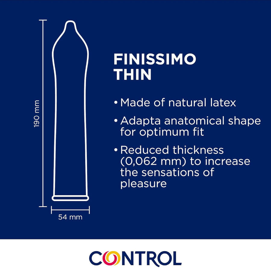 Control Finissimo Adapta Senso Condoms 54 mm | 144 Units