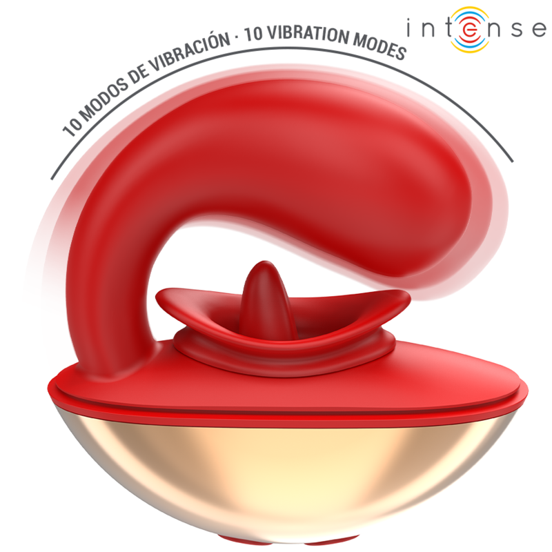 Mariah U-Shaped Couples Vibrator Red – 10 Modes – Waterproof – INTENSE