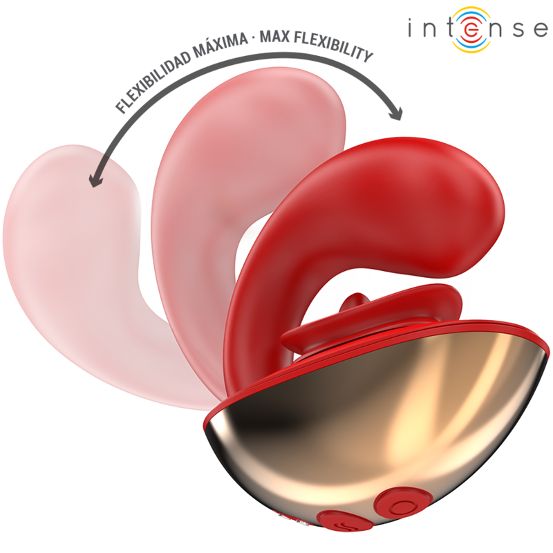 Mariah U-Shaped Couples Vibrator Red – 10 Modes – Waterproof – INTENSE