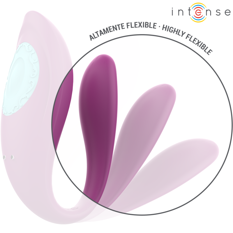 Annie U-Shaped Couples Vibrator with Remote Purple – 10 Modes – Intense