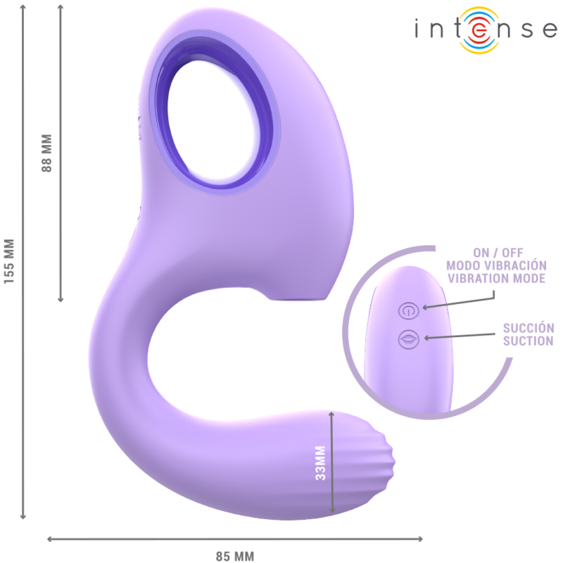 INTENSE - BAXTER VIBRATOR & STIMULATOR VIOLET