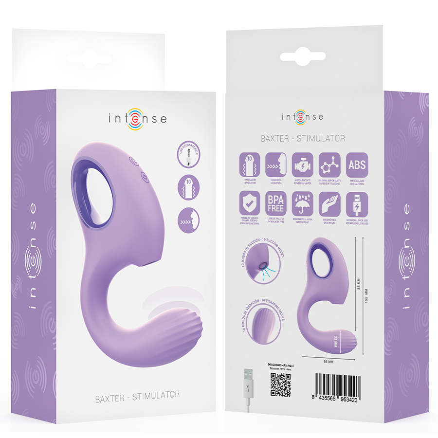 INTENSE - BAXTER VIBRATOR & STIMULATOR VIOLET