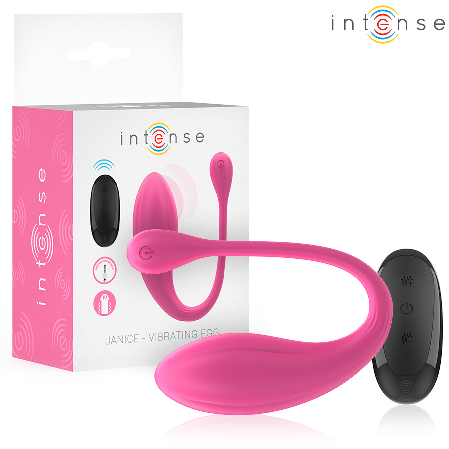 Janice – U-Shaped Dual-Stimulation Vibrator Pink | 10 Modes | Remote - INTENSE