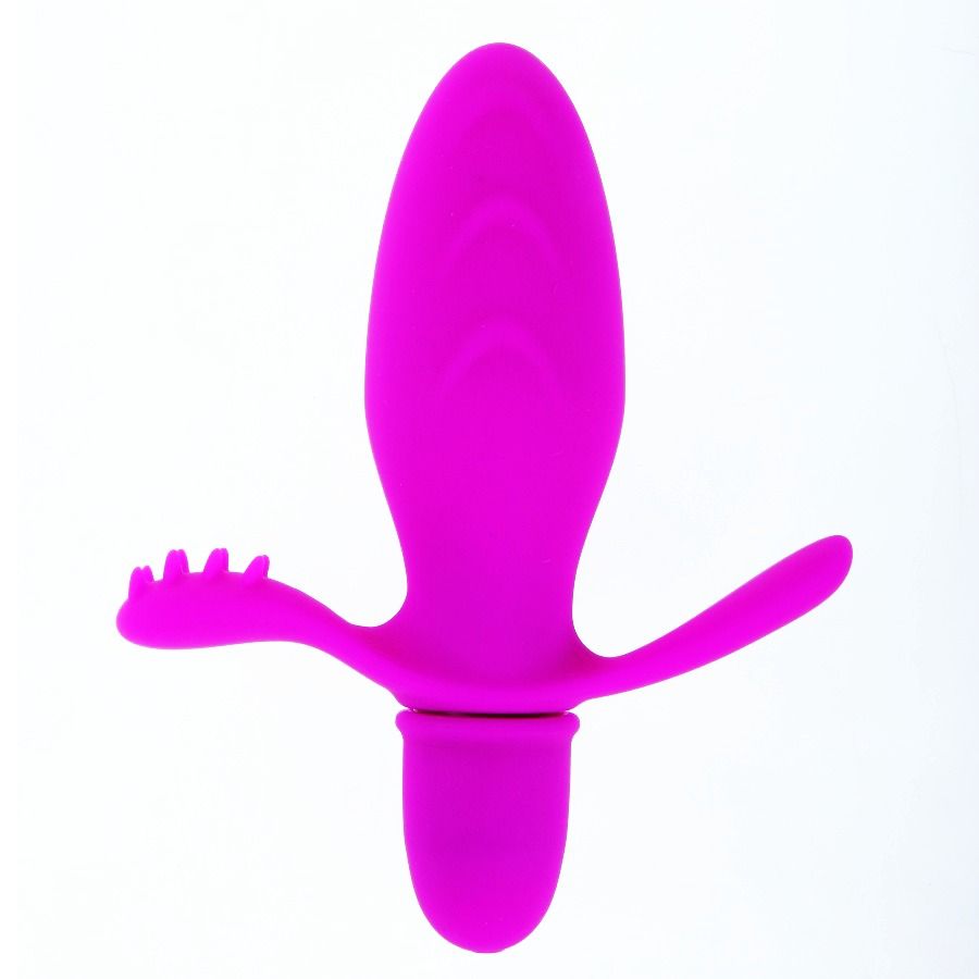 Mini vibrator with clitoral stimulator | 11 cm × 3 cm | PRETTY LOVE