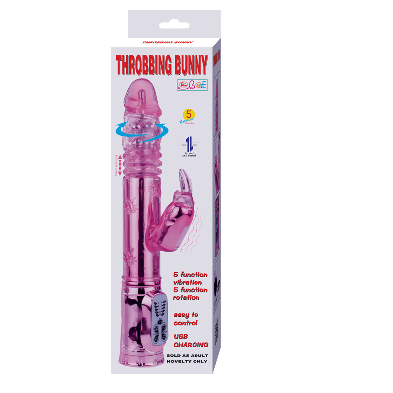 Pink rabbit rotator vibrator | 29 cm × 4.5 cm | BAILE