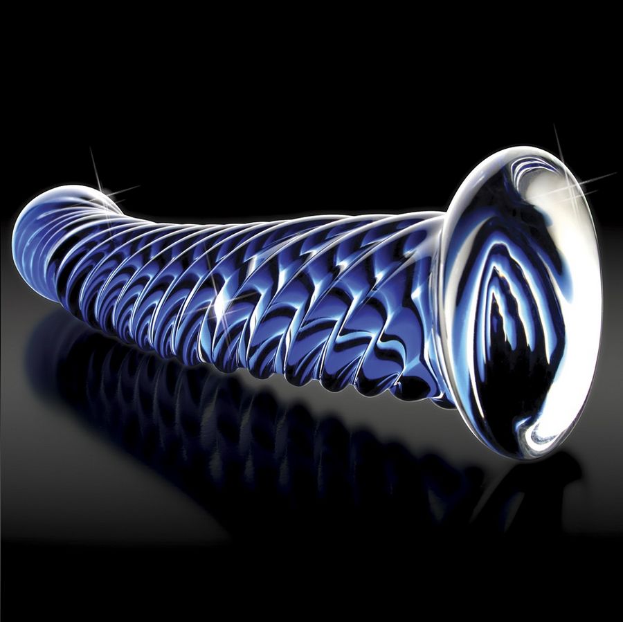 Handmade glass massager for temperature play | 17 cm × 3 cm | ICICLES