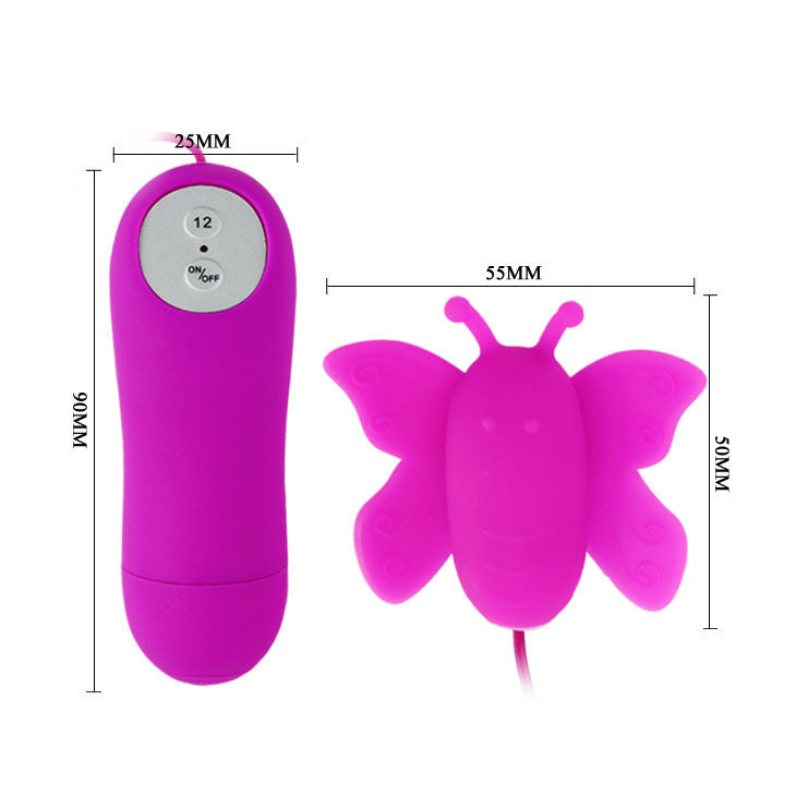 Love Eggs Butterfly Clitoral Stimulator Lilac | 12 speeds | Remote Control | BAILE