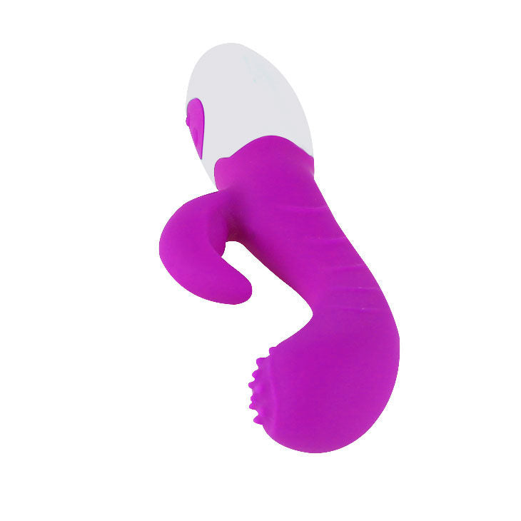 Pretty Love Arthur Silicone Rabbit Vibrator – 20 cm – Lilac/White