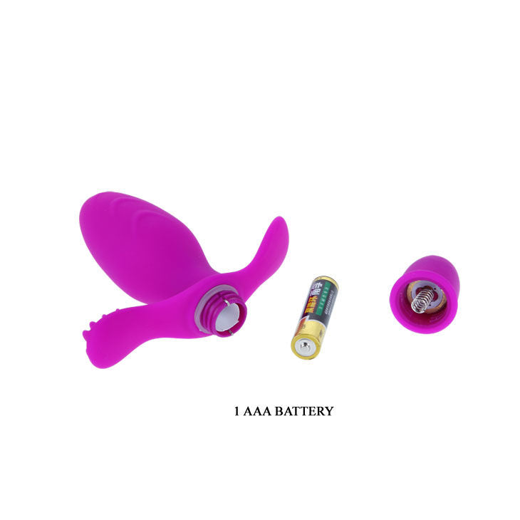 Mini vibrator with clitoral stimulator | 11 cm × 3 cm | PRETTY LOVE