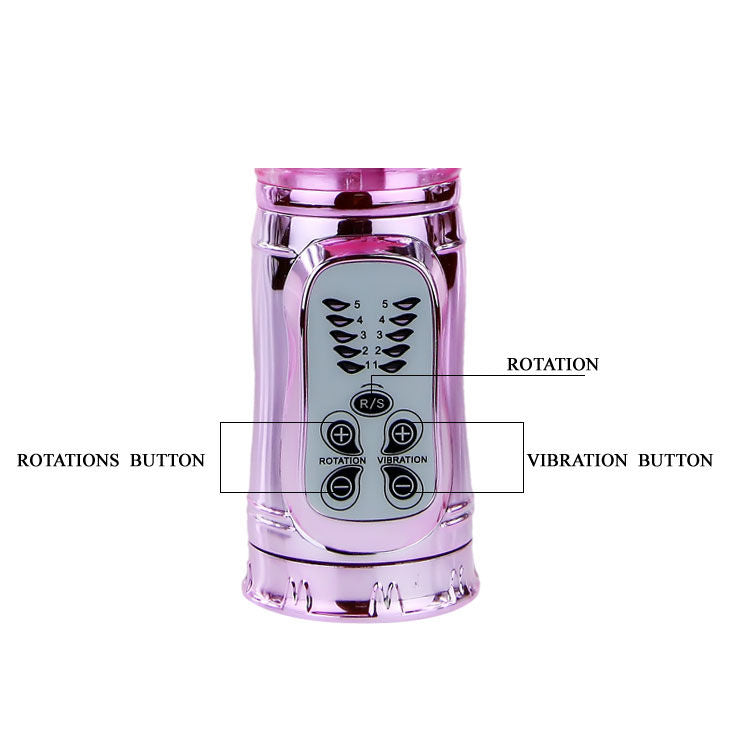 Pink rabbit rotator vibrator | 29 cm × 4.5 cm | BAILE
