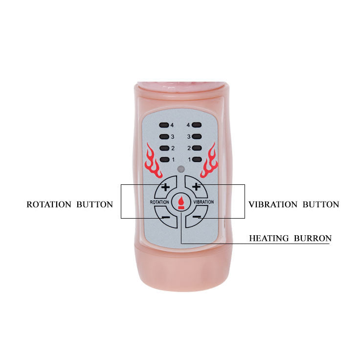 Heated rabbit rotator vibrator | 220 mm × 30 mm | BAILE