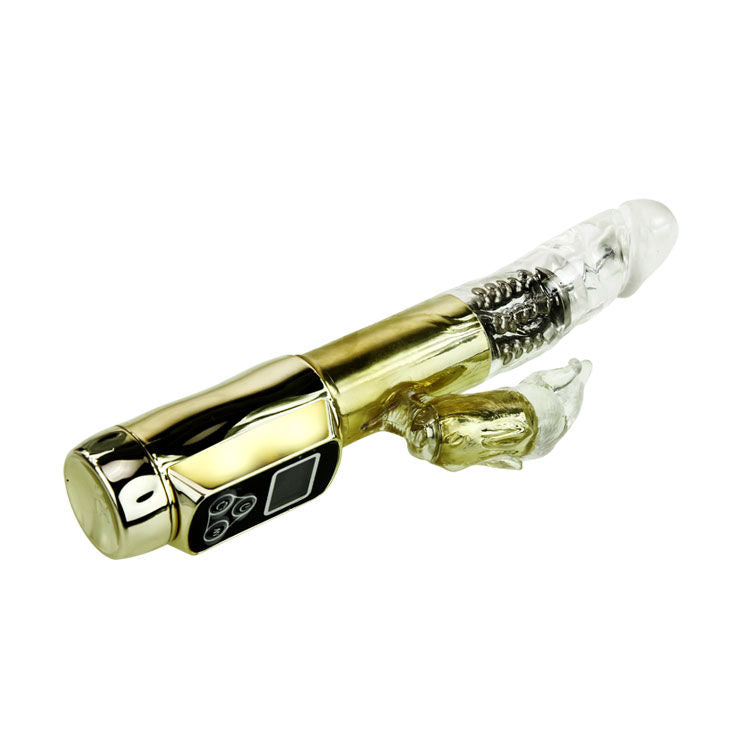 Rabbit Siberia Passion Gold | Rotating Rabbit, 5 Speeds + 5 Modes | Waterproof | Battery-Operated (3 × AAA) | BAILE