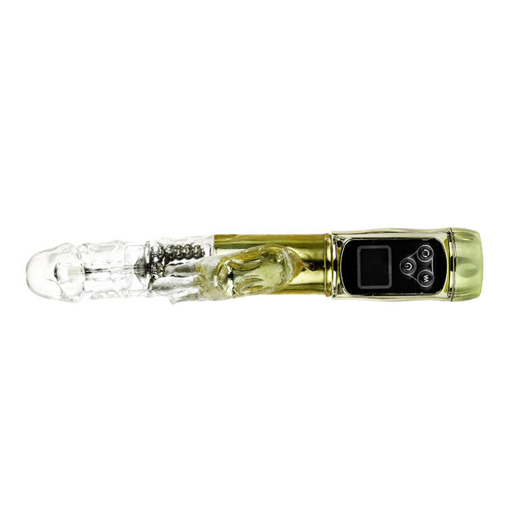Rabbit Siberia Passion Gold | Rotating Rabbit, 5 Speeds + 5 Modes | Waterproof | Battery-Operated (3 × AAA) | BAILE