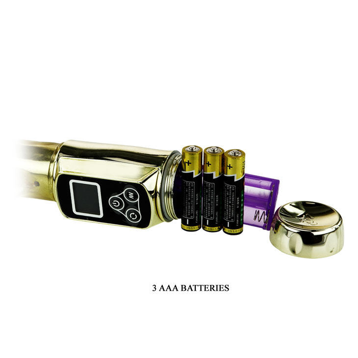 Rabbit Siberia Passion Gold | Rotating Rabbit, 5 Speeds + 5 Modes | Waterproof | Battery-Operated (3 × AAA) | BAILE