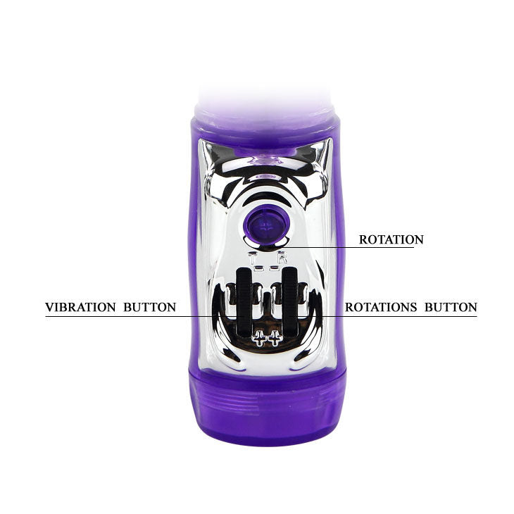 Rotating rabbit vibrator with beads | 23 cm × 3.5 cm | BAILE