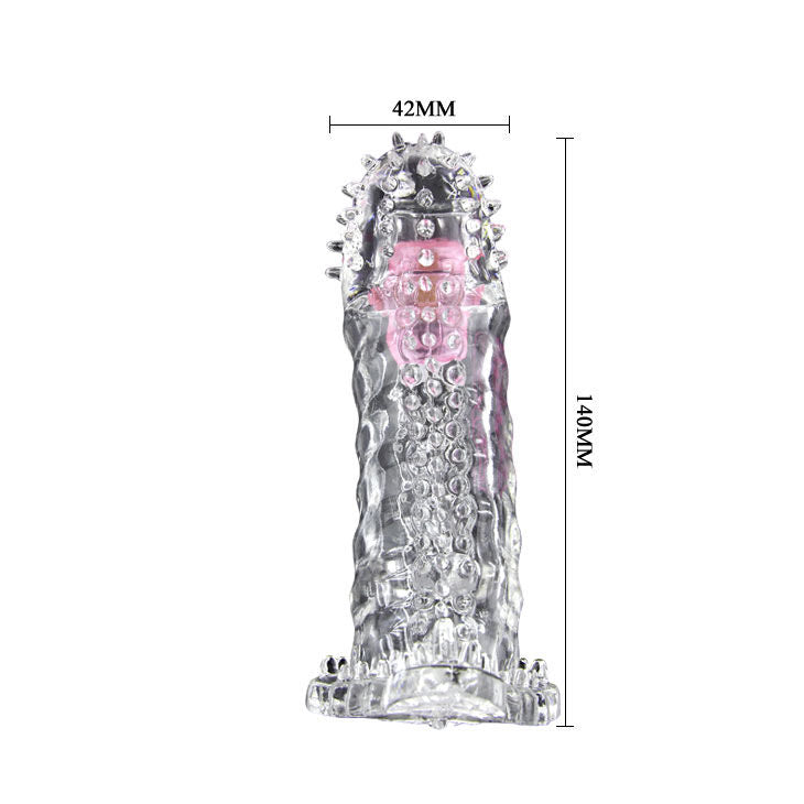 Sensor-activated vibrating penis sleeve | 18 cm × 3.5 cm | BAILE