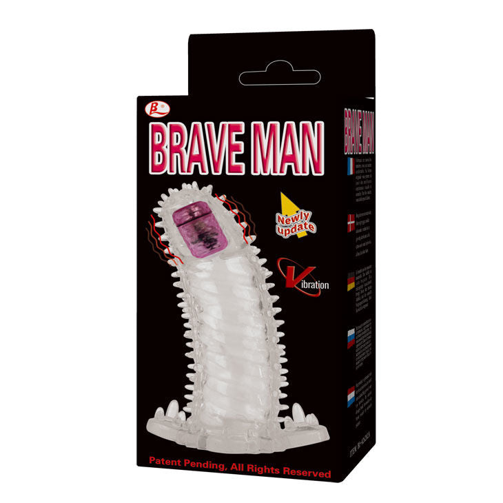 Sensor-activated vibrating penis sleeve | 18 cm × 3.5 cm | BAILE