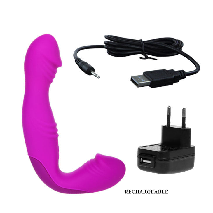 Strapless rechargeable harness, Lilac | PRETTY LOVE