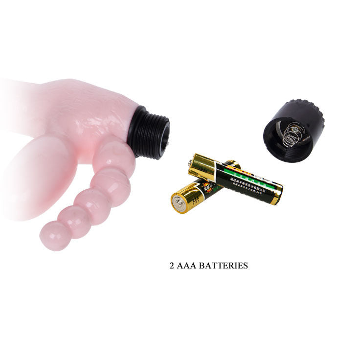 Strapless Vibrating Harness with Anal Stimulator TPR | 25.4 cm x 3.5 cm | BAILE