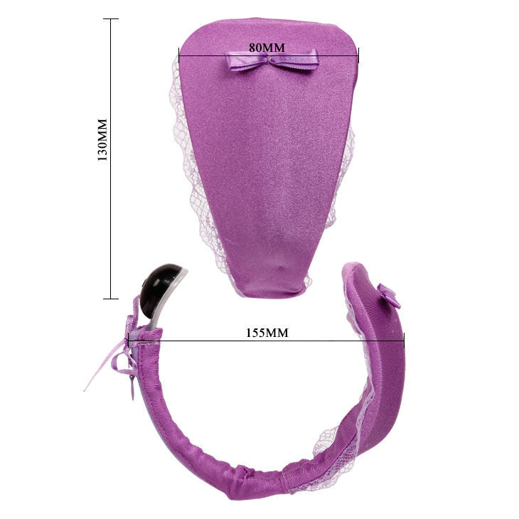Remote-Control Vibrating Thong Lilac | 15 m Range | Battery-Powered | BAILE