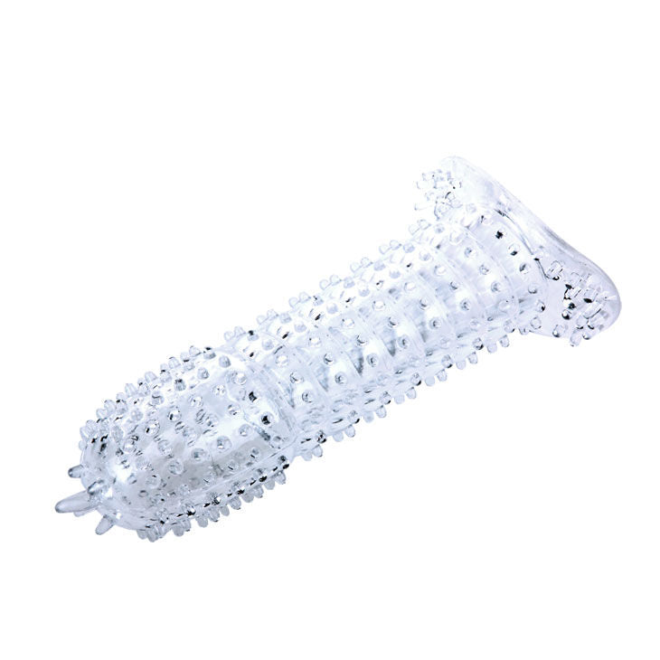 Silicone Penis Sheath with Stimulating Points Purple | 14.2 cm | BAILE