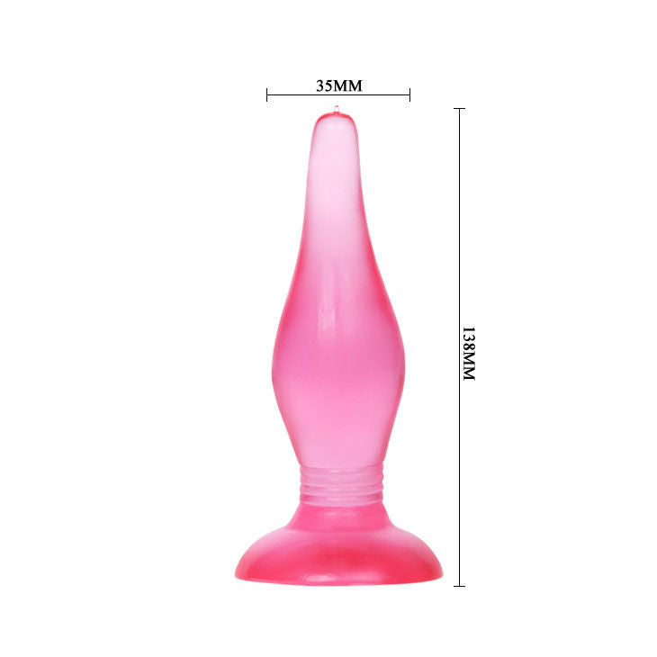 Lilac Soft-Touch Anal Plug | 14.2 cm x 3.9 cm | BAILE