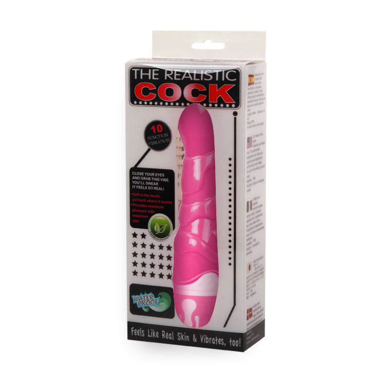 Pink realistic vibrator | 21.8 cm | BAILE