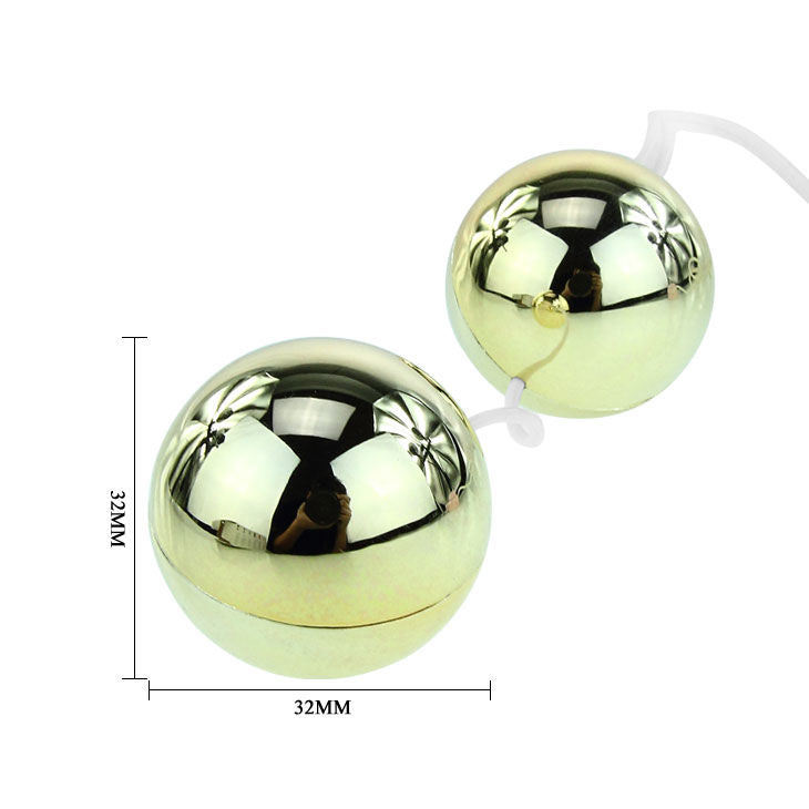 Golden vibrating Chinese balls | 3.2 cm | BAILE
