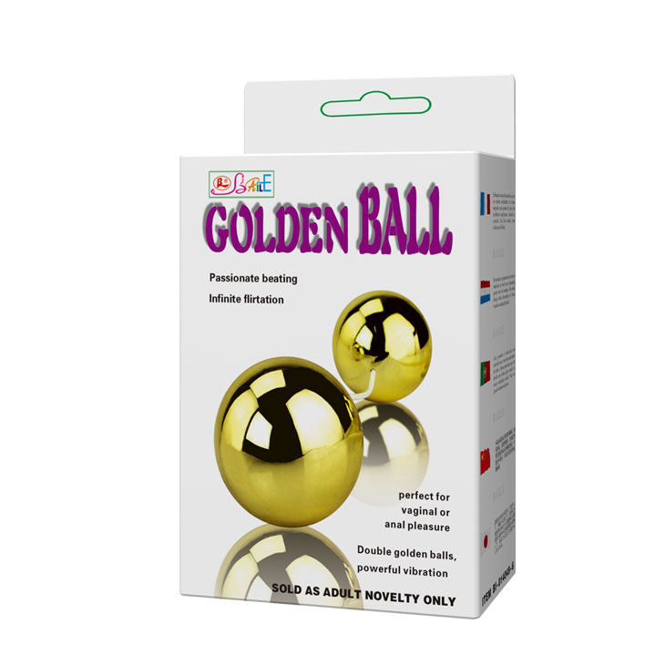 Golden vibrating Chinese balls | 3.2 cm | BAILE