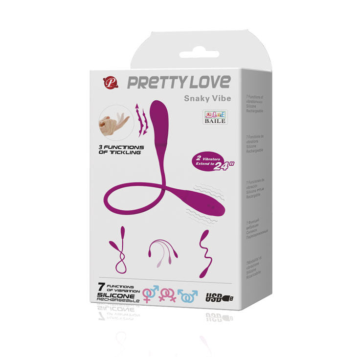 SMART SNAKY Vibe Dual-Ended Flexible Vibrator | Pretty Love