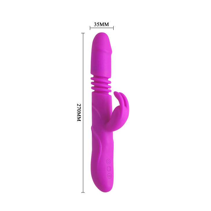 Up-&-Down dual-action rabbit vibrator | 27 cm × 3.5 cm | PRETTY LOVE