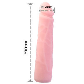 Realistic Skin-Touch Silicone Dildo | 23 cm x 4.5 cm | BAILE