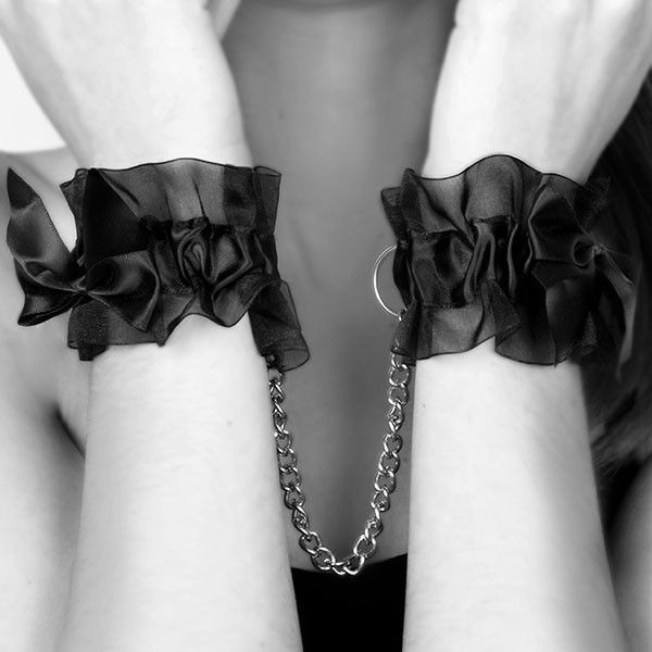 Bijoux Indiscrets Frou Frou Organza Handcuffs – Satin & Organza