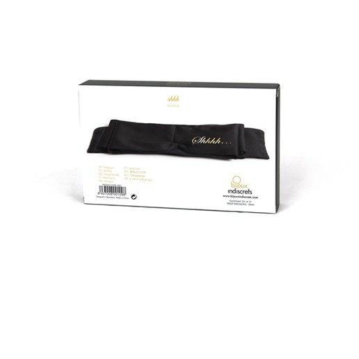 Shhh Satin Blindfold Mask | Reversible “Ohhh/Shhh” Ribbon | BIJOUX