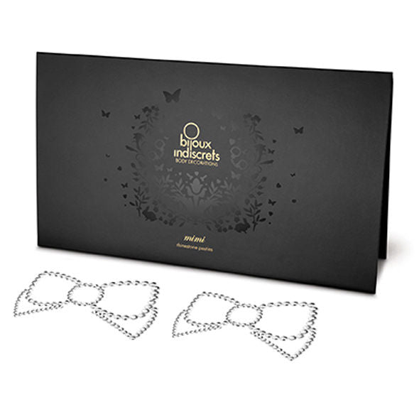 Mimi Bow Silver Nipple Covers | 2 pcs | BIJOUX INDISCRETS