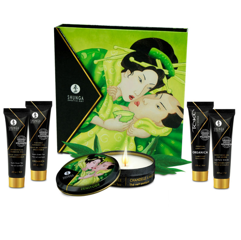 SECRET GEISHA Organic Green Tea Travel Kit | 10–30 ml | SHUNGA