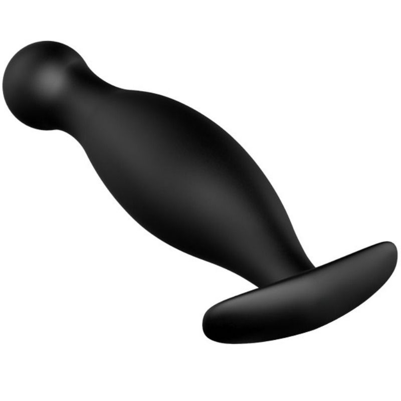 Ergonomic Silicone Anal Plug | Black | PRETTY LOVE