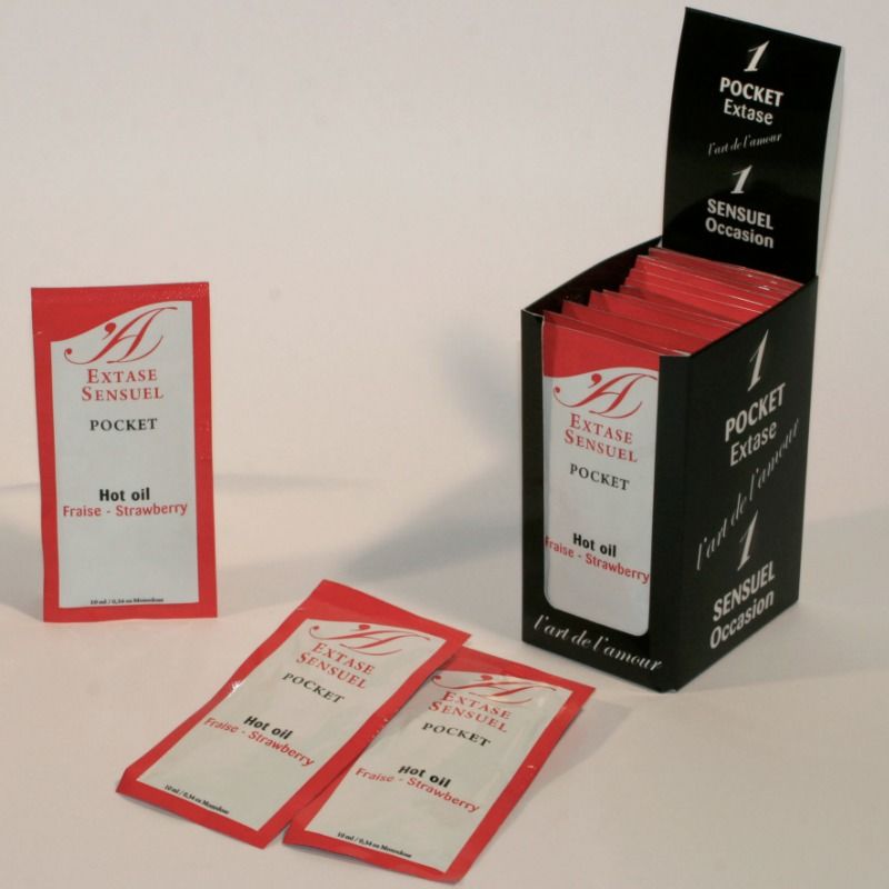 Strawberry Stimulating Massage Oil | 10 ml | EXTASE SENSUAL