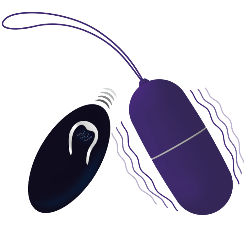 Remote-Controlled Vibrating Egg | purple | 79 mm × 32 mm | INTENSE