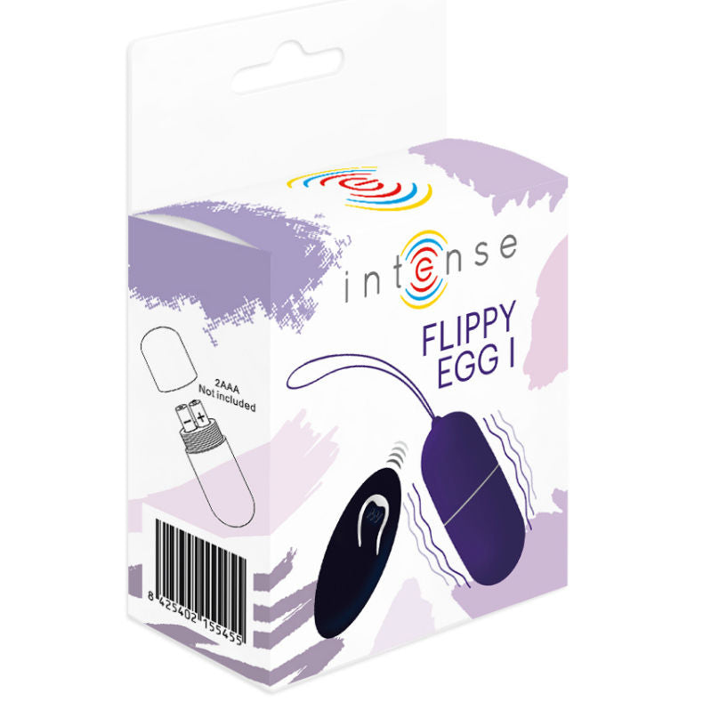 Remote-Controlled Vibrating Egg | purple | 79 mm × 32 mm | INTENSE