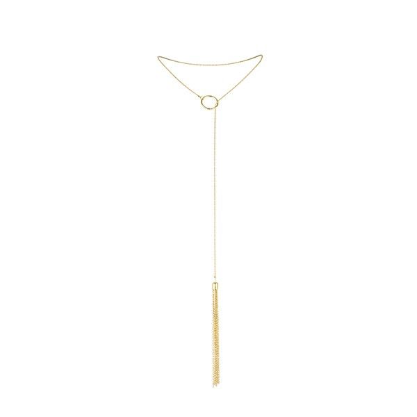 Mini Whip-Shaped Metal Necklace – Gold | BIJOUX