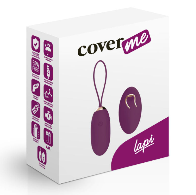 LAPI LILAC remote control vibrating egg | 7 cm × 2.9 cm | COVERME