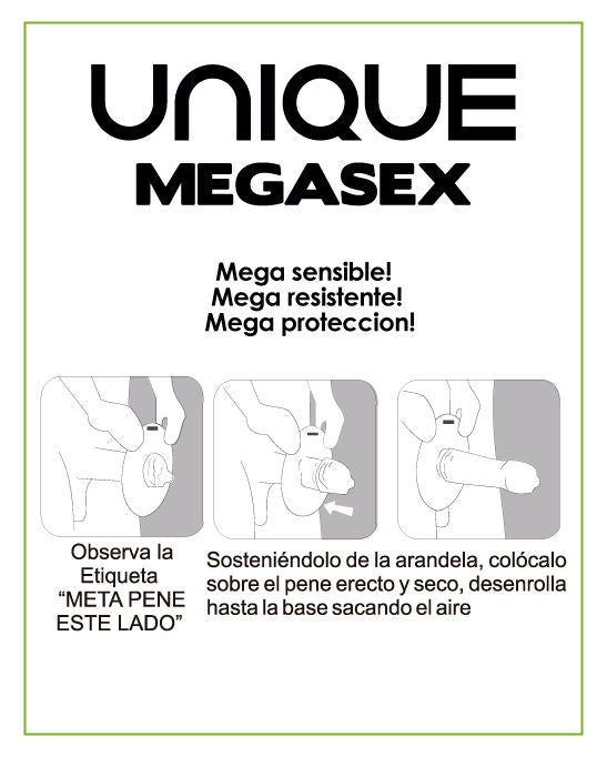 MEGASEX Latex-Free Sensitive Condoms – 3 units – UNIQ